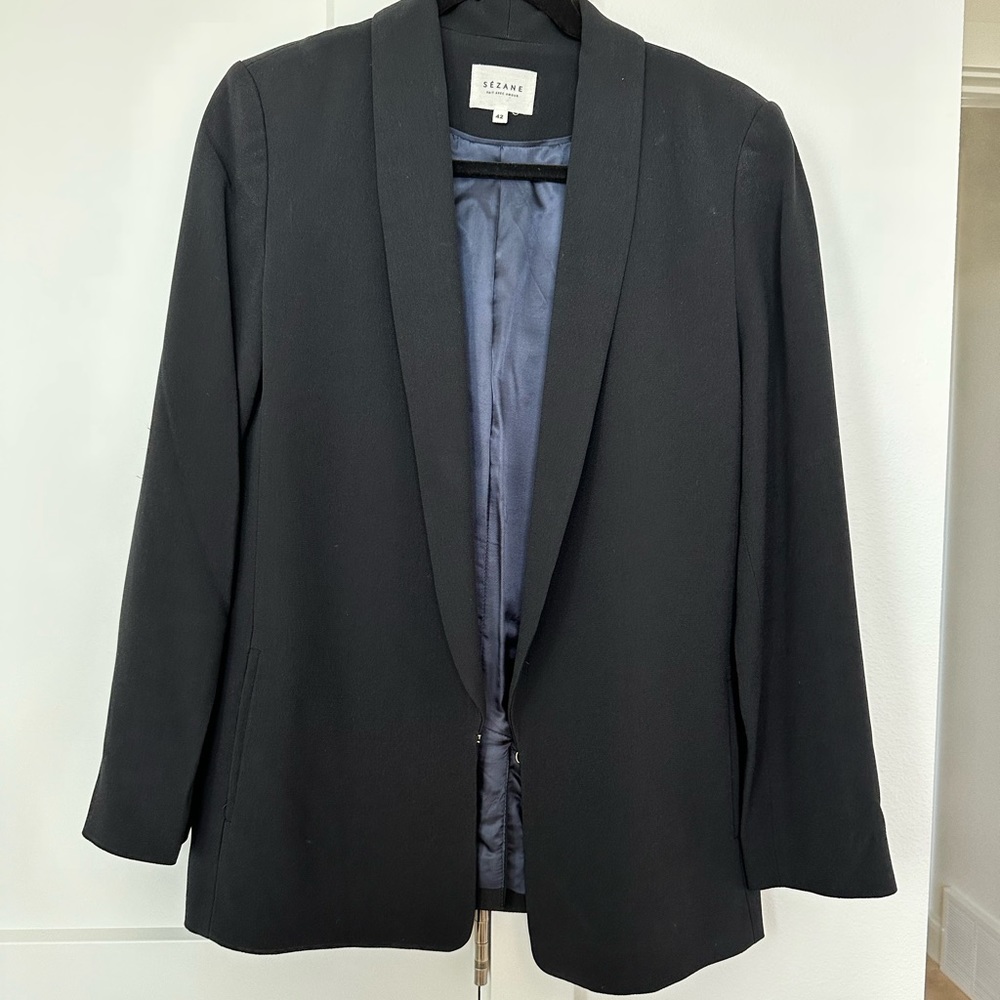 Sézane Black blazer size 48